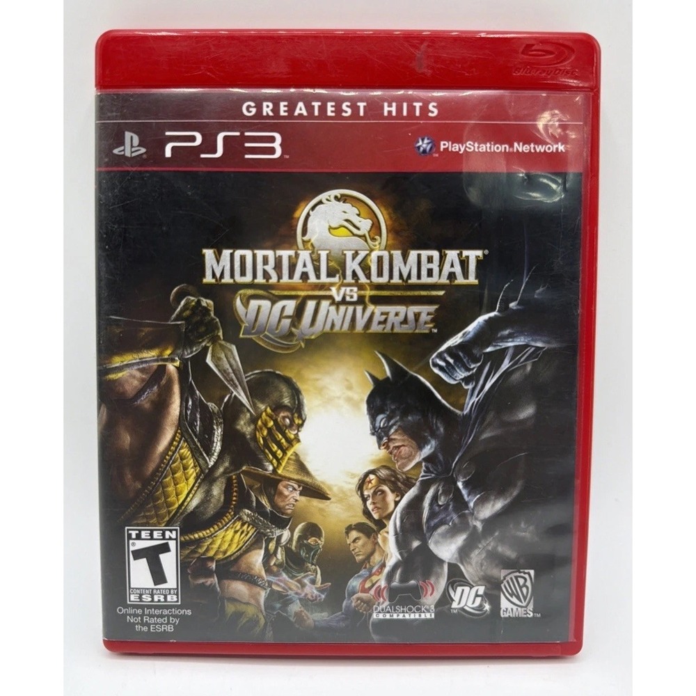 Mortal Kombat vs DC Universe Sony PS3. Excellent Condition. No Manual
